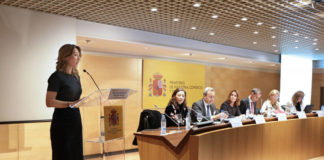 Xiana Méndez durante su intervención